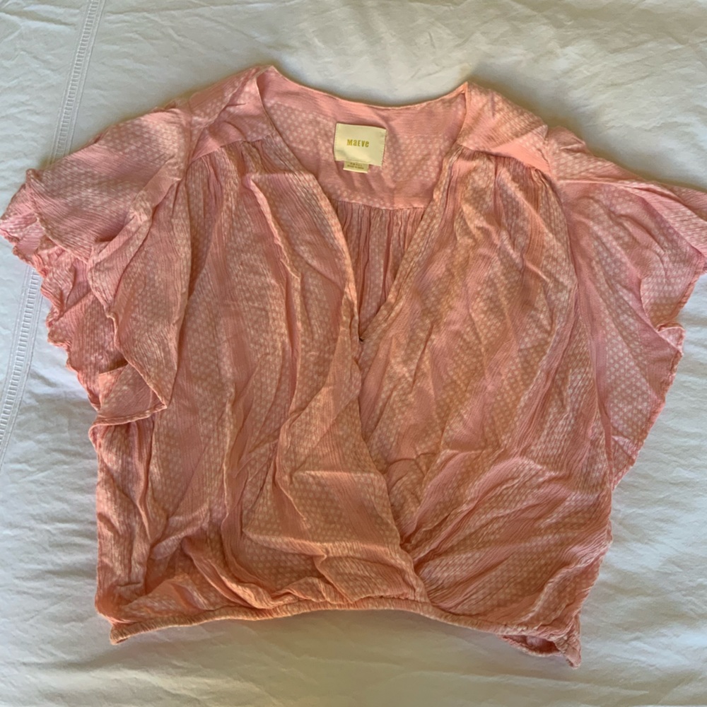 Anthropologie Light Pink Blouse